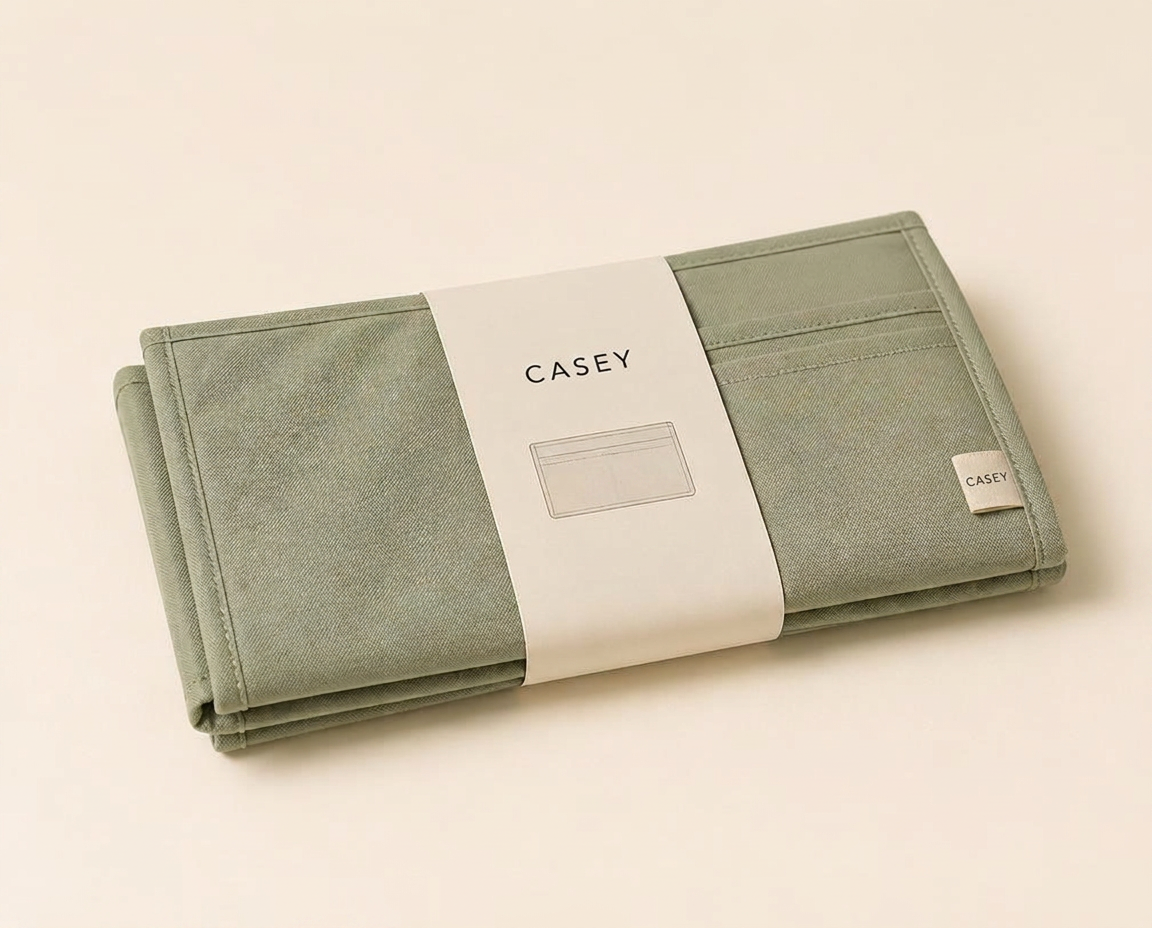 CASEY folded flat, showing its compact foldable design